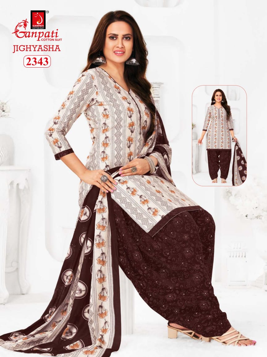 Jighyasha 23 By Ganpati Cotton Printed Dress Material Suppliers In India